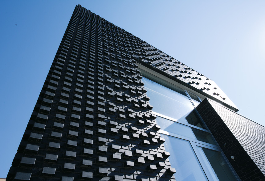 Rodinný dům z cihly Faro černá stínovaná hladká